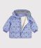 Piumino in poliestere con stampa animalier neonato viola/multicolore