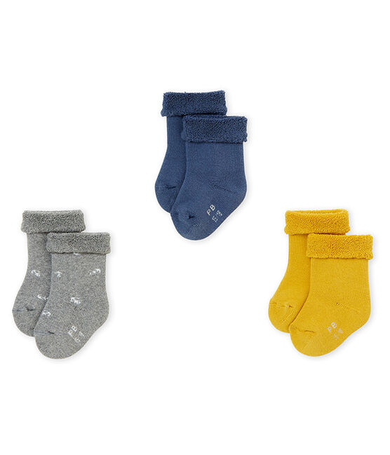 Lotto di tre paia di calzine bebé unisex variante 2