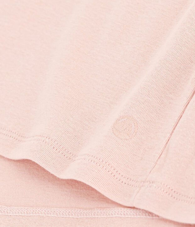 T-shirt L'ICONIQUE girocollo in cotone Donna rosa