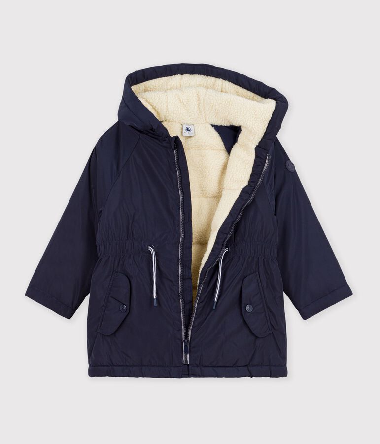 Parka bambina blu