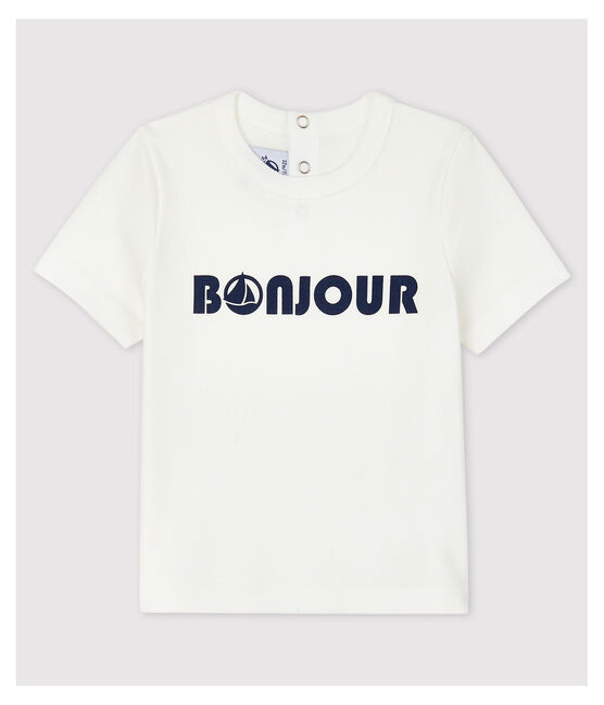 T-shirt in cotone bebè. bianco MARSHMALLOW
