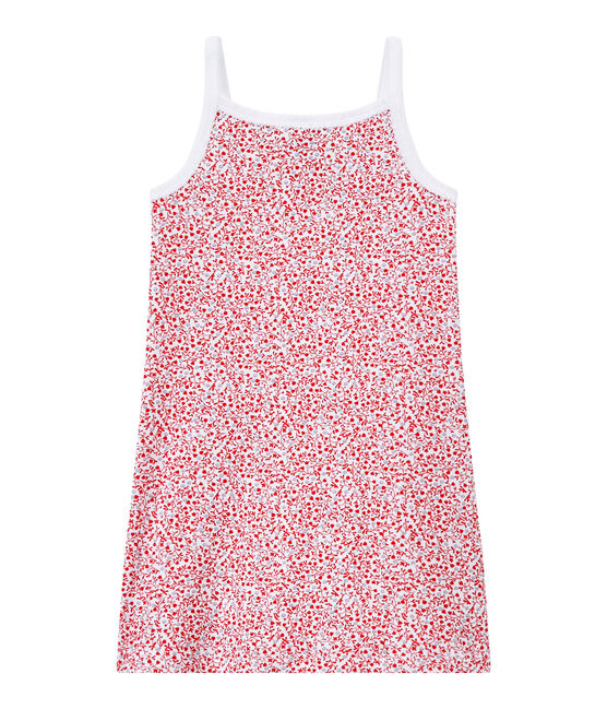 Camicia da notte bambina stampata bianco ECUME/bianco MULTICO