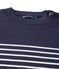 Pull marinaro uomo a riga piazzata blu SMOKING/bianco LAIT