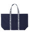 Borsa shopping con logo blu SMOKING