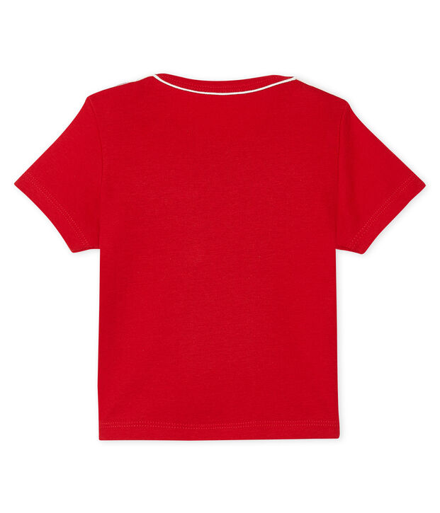 Tee shirt manches courtes b&eacute;b&eacute; gar&ccedil;on rosso