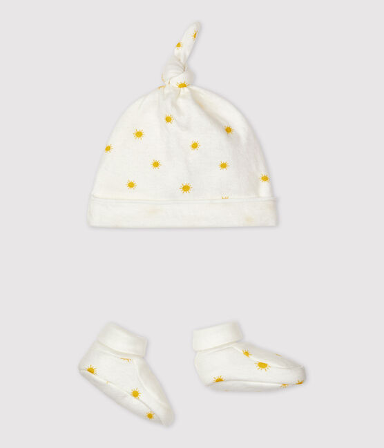 Confezione da 2 body bebè in cotone biologico bianco MARSHMALLOW/ ORGE