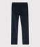 Pantaloni in velluto bambina blu SMOKING