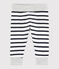 Pantalone a righe bebè maschietto bianco MARSHMALLOW/blu SMOKING