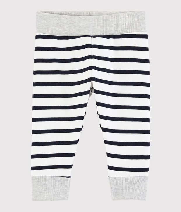 Pantalone a righe beb&egrave; maschietto bianco/blu