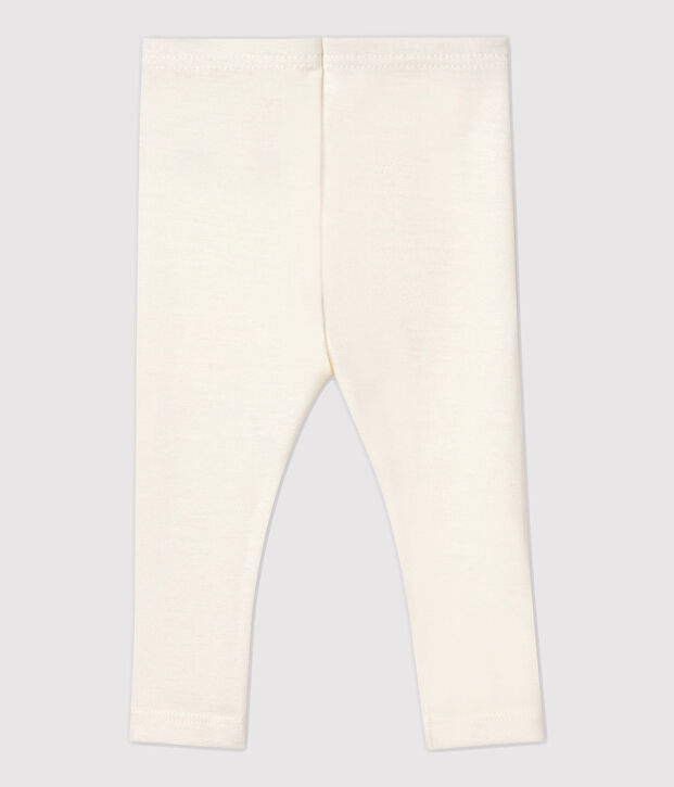 Ghettine neonato in lana e cotone bianco