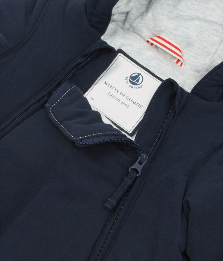 Tutina imbottita in microfibra per beb&egrave; femmina/maschio blu