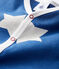 Tutina blu a stelle grandi bebé a costine blu MAJOR/bianco MARSHMALLOW