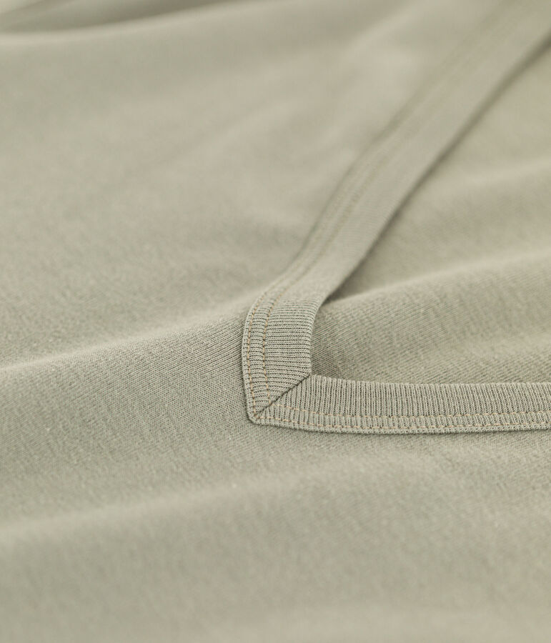 T-shirt L'ICONIQUE scollo a V in cotone donna verde