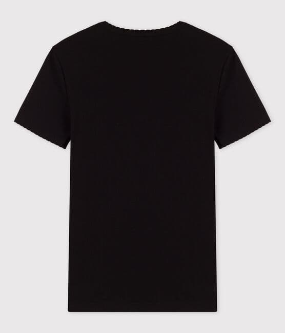 T-shirt coccotte "L'ICONIQUE" in cotone Donna nero NOIR