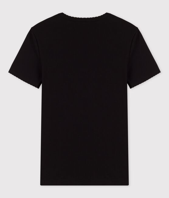 T-shirt coccotte "L'ICONIQUE" in cotone Donna nero NOIR