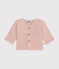 Cardigan in tricot a punto legaccio per bebè rosa SALINE