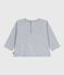 T-shirt a maniche lunghe in cotone con motivo balena neonato grigio FUMEE CHINE