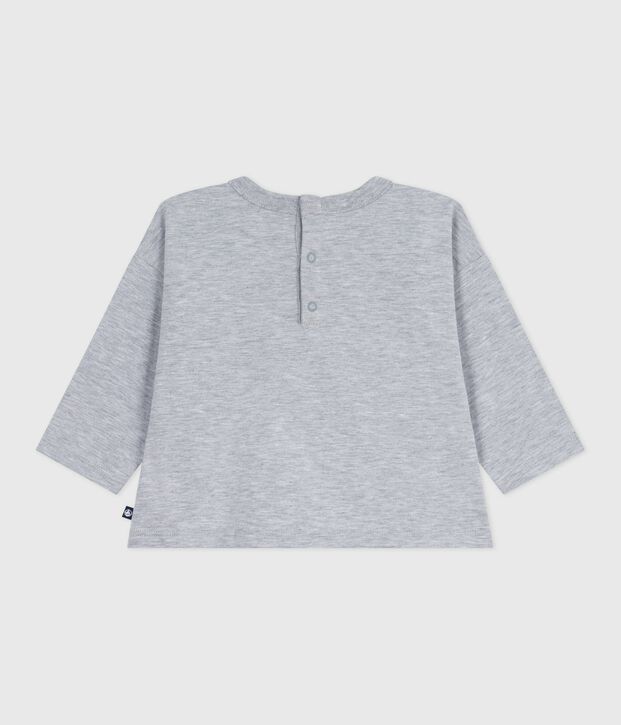 T-shirt a maniche lunghe in cotone con motivo balena neonato FUMEE CHINE