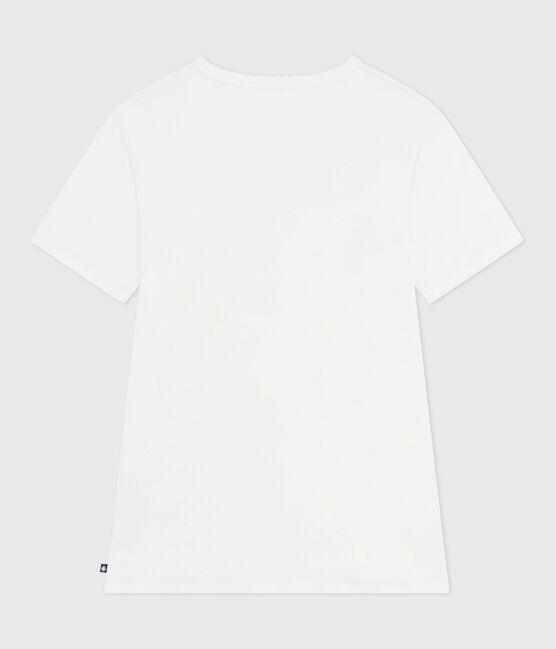 T-shirt a maniche corte in cotone donna bianco ECUME