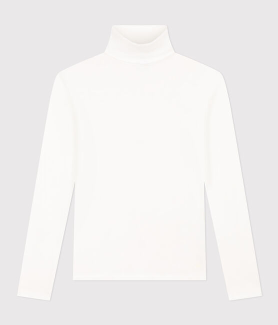 T-shirt Iconica a lupetto in cotone donna bianco ECUME