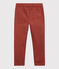 Pantaloni regular in serge di cotone ragazzo marrone OMBRIE