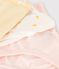 Confezione da 3 slip bambina soli in cotone biologico variante 1