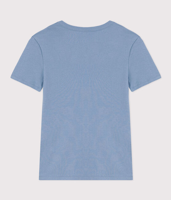 T-shirt L'ICONIQUE girocollo in cotone Donna blu AZUL