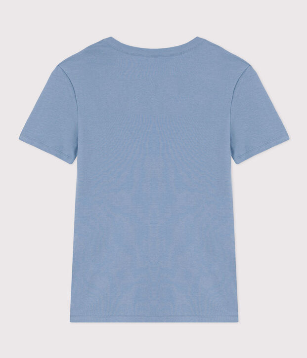 T-shirt L'ICONIQUE girocollo in cotone Donna blu