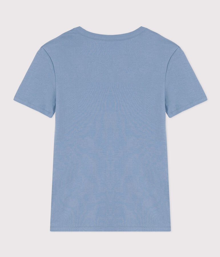 T-shirt L'ICONIQUE girocollo in cotone Donna blu