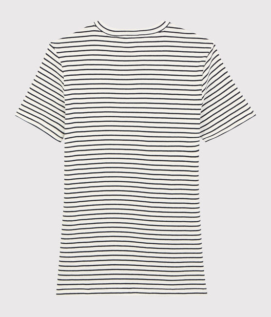 T-shirt in cotone a righe "Je t'aime" Donna bianco MARSHMALLOW/blu SMOKING