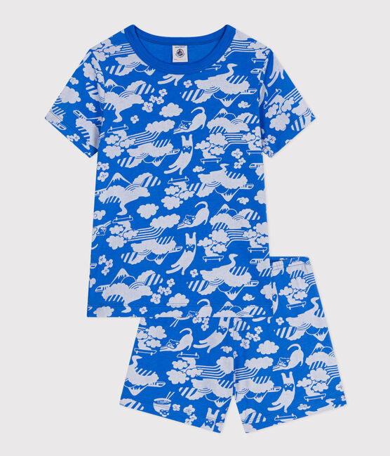 Pigiama short fantasia in cotone bambino FUJI/ MARSHMALLOW
