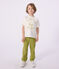 T-shirt a maniche corte in cotone bambina bianco MARSHMALLOW