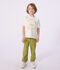 T-shirt a maniche corte in cotone bambina bianco