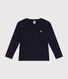 T-shirt a maniche lunghe a costine bambina/bambino