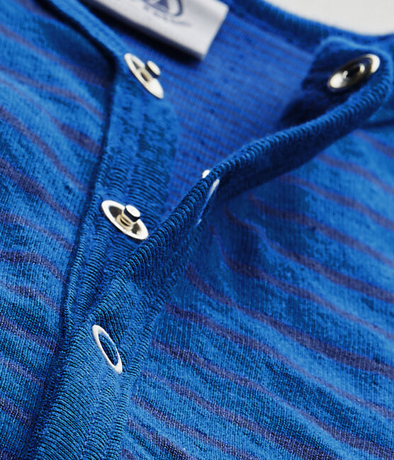 Tutina senza piedi bebè bambino blu PERSE/blu CHALOUPE