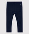 Leggins in cotone bebè. blu SMOKING/bianco MARSHMALLOW