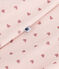 Bodyjama in velluto con stampa cuoricini neonato rosa SALINE/ ROSEWOOD