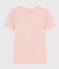T-shirt L'ICONIQUE girocollo in cotone Donna rosa SALINE