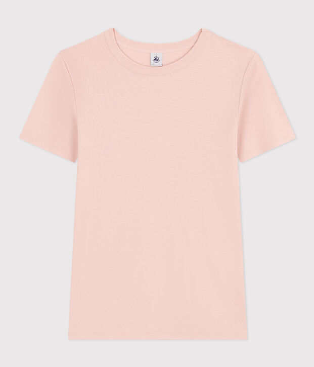 T-shirt L'ICONIQUE girocollo in cotone Donna rosa