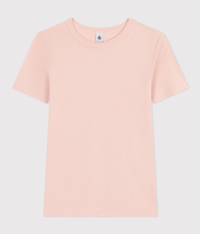 T-shirt L'ICONIQUE girocollo in cotone Donna rosa SALINE