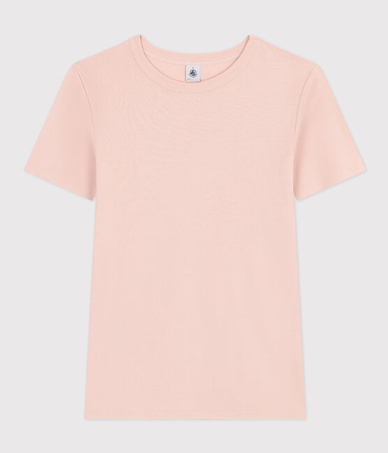 T-shirt L'ICONIQUE girocollo in cotone Donna rosa SALINE