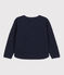 Cardigan bambina in tubique blu SMOKING