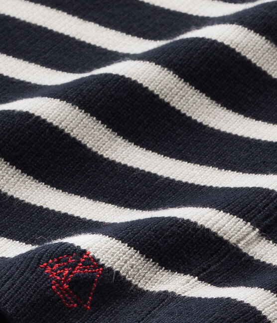 Pull marin per bambino blu SMOKING/bianco LAIT