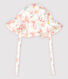 Cappellino in popeline fantasia a fiori bebé bambina