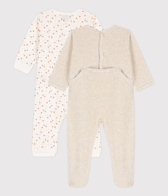 Confezione da 2 tutine pigiama stella di cotone per neonati variante 1