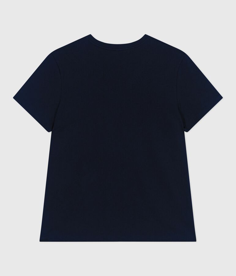 T-shirt donna Le Droit in cotone tinta unita blu