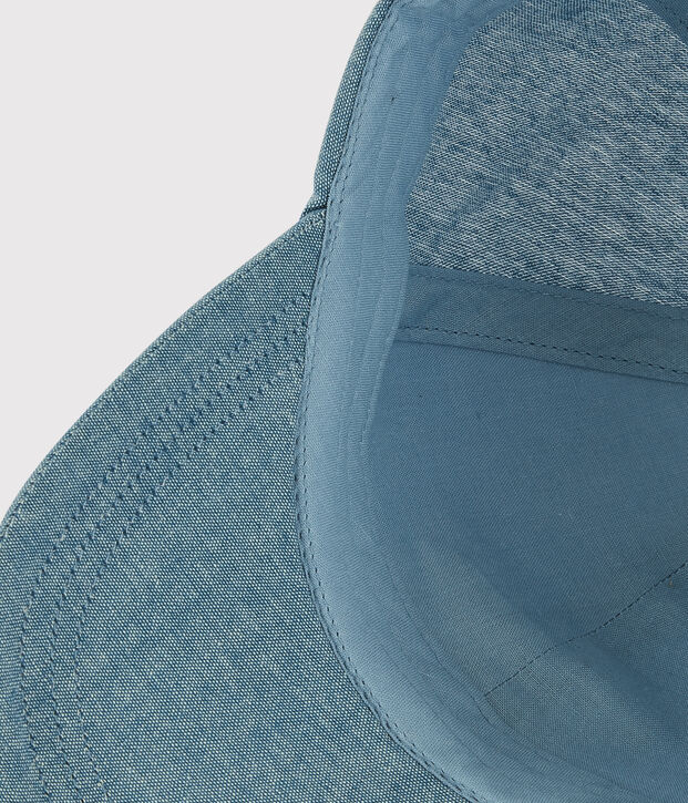 Cappellino ricamato bambino blu