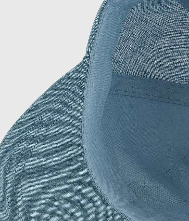 Cappellino ricamato bambino blu DENIM TRES CLAIR N&Acirc;&deg;5