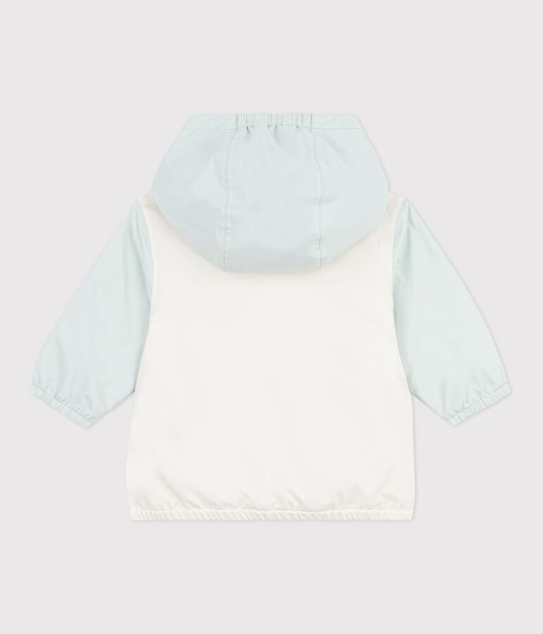 Giacca a vento con stampa color block, fodera millerighe neonato blu/multicolore