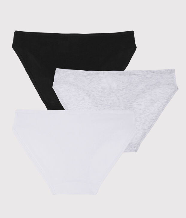 Confezione da 3 slip in cotone leggero Donna multicolore